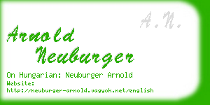 arnold neuburger business card